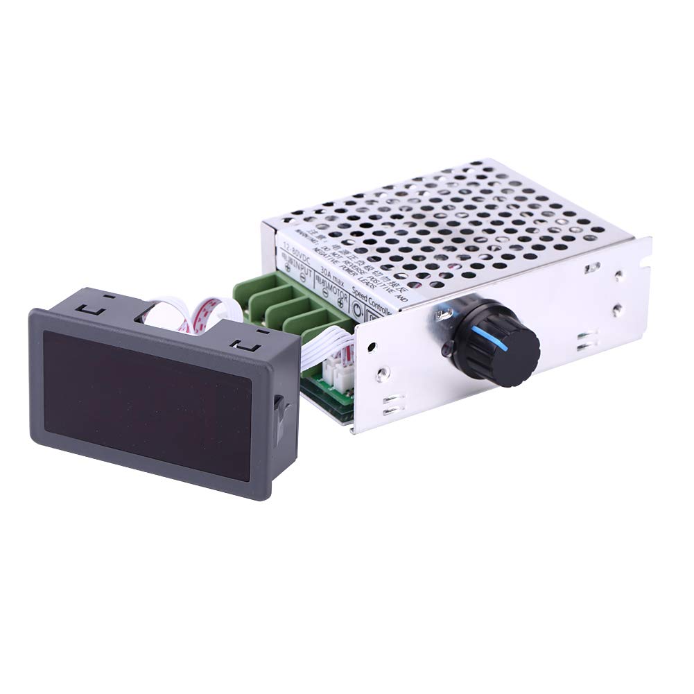 12V-80V 30A PWM DC Motor Speed Controller with LCD Display - Variable Speed Motor Driver for Router, Electric Motors | Digital Control, Durable Case | Perfect for DIY Projects, CNC Machines, and Power Tools