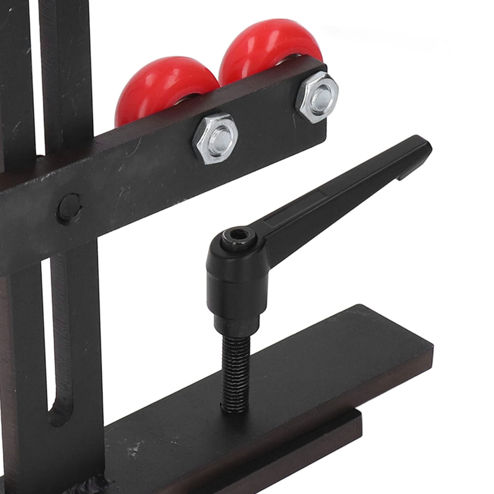 Wood Lathe Steady Rest - Heavy Duty Cast Iron L-Shaped Tool Support with 3 Adjustable Wheels for Woodturning | Industrial Woodworking Machine Accessory | Perfect for Bowl Turning, Spindle Work & Furniture Making