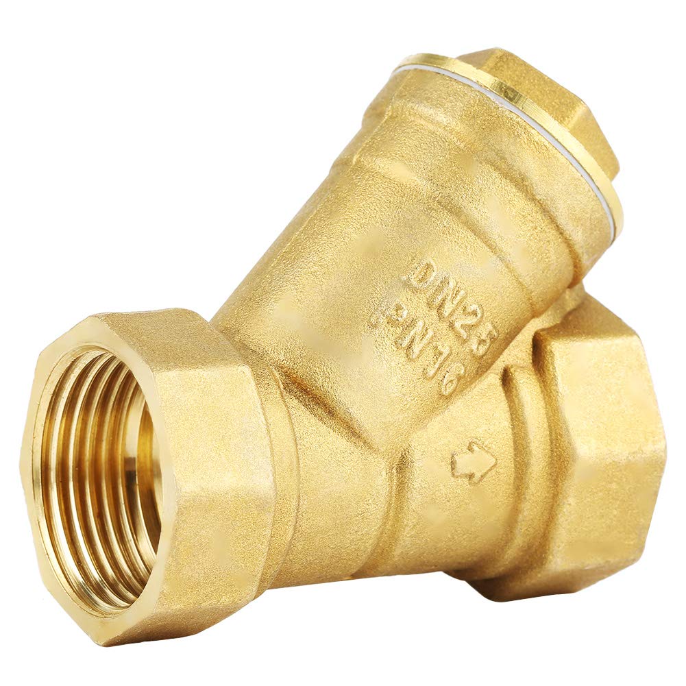 GOEI 1/2 Inch Brass Filter Valve Connector - Rustproof High-Quality Water Strainer for Professional Oil Industry Use | Plumbing, Irrigation & Industrial Applications