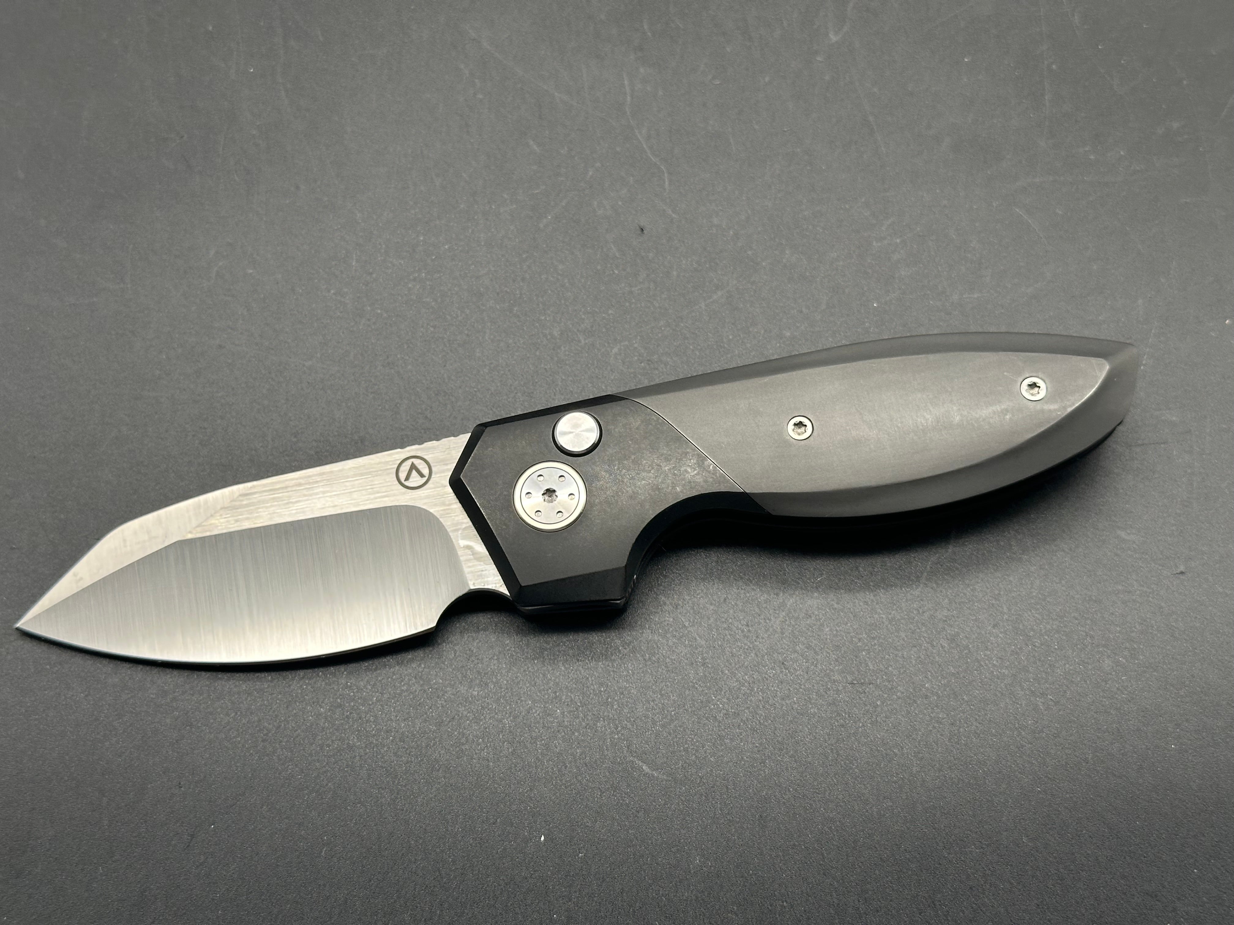 Alliance Designs Mini Slim Pickins Pocket Knife - Satin Elmax Blade with Zirconium Scales & Back Spacer - EDC, Outdoor, Camping & Everyday Carry Knife