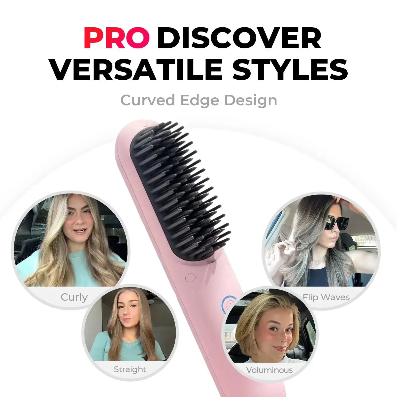 TYMO PORTA PRO Pink Hair Straightener - Compact & Travel-Friendly Styling Iron for Smooth & Shiny Hair | Perfect for Home, Salon & On-The-Go Styling