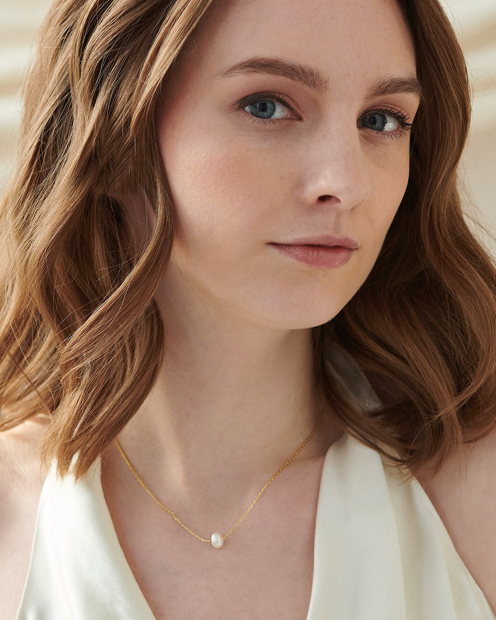 Elegant Floating Pearl Necklace for Women - Timeless Jewelry Gift for Wedding, Party & Special Occasions
