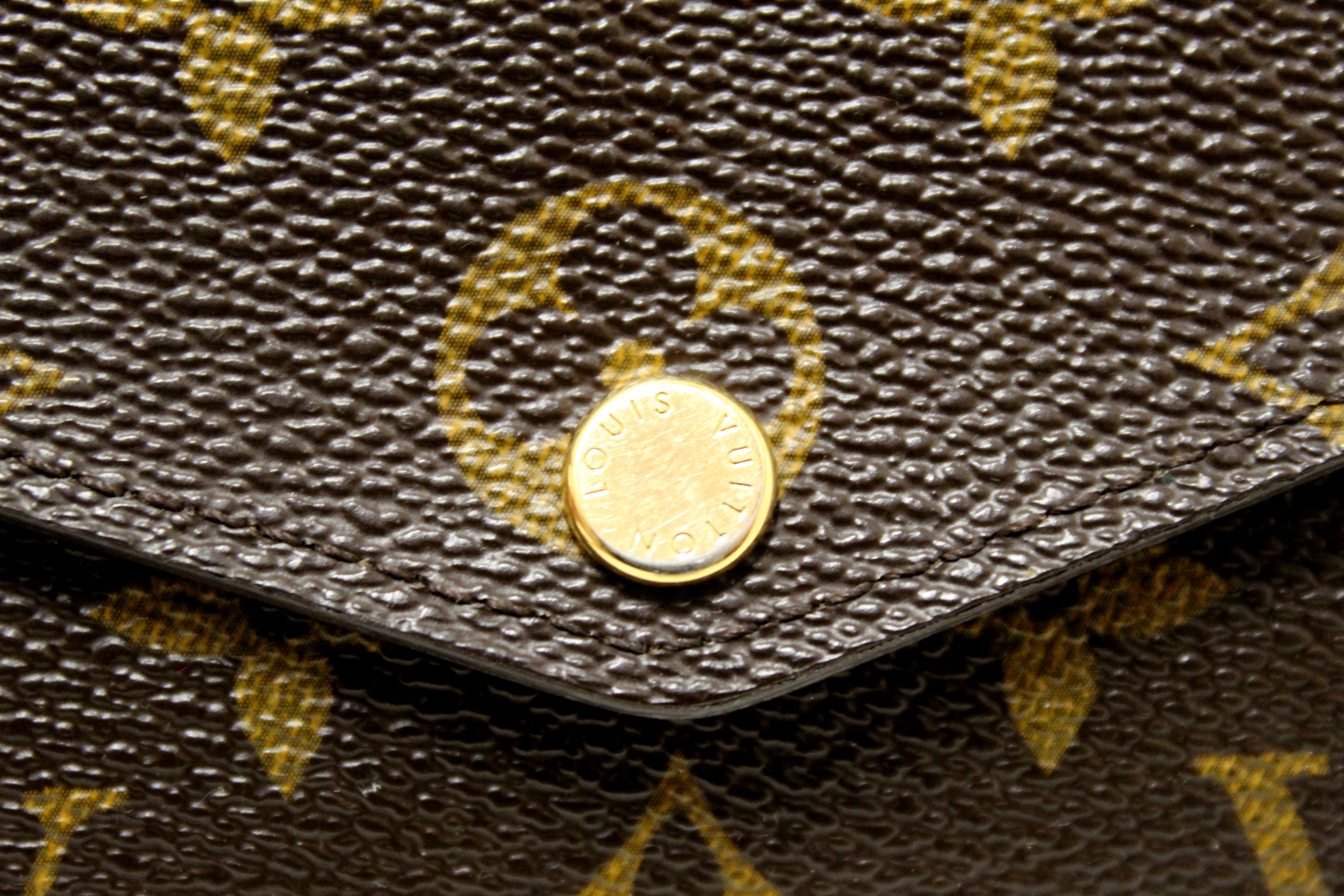Authentic Louis Vuitton Monogram Canvas Sarah Long Wallet for Women - Luxury Designer Bifold Wallet with Multiple Card Slots & Zippered Coin Pocket - Perfect for Everyday Use, Travel & Gift Giving