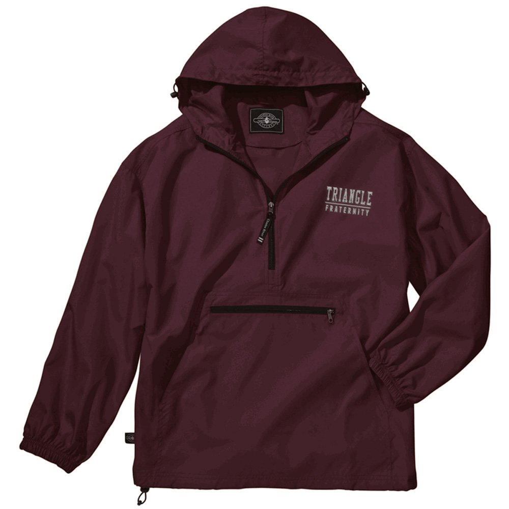 Greekgear Triangle Pack-N-Go Pullover Hoodie - Lightweight Travel Hooded Sweatshirt for Men & Women | Perfect for Gym, Hiking, and Outdoor Adventures