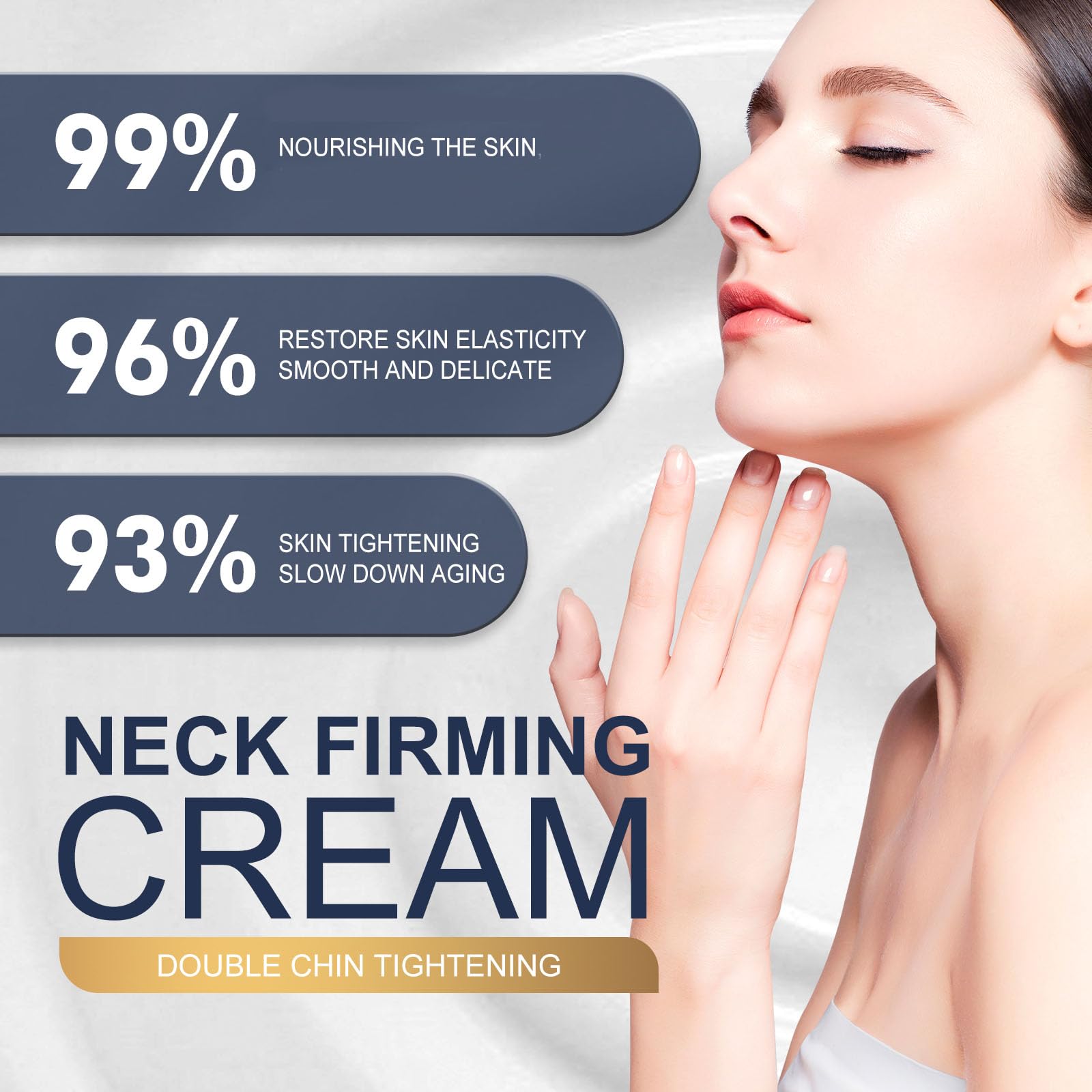 Anti-Aging Neck Firming Cream with Almond Oil & Collagen - Tightening, Lifting & Hydrating Neck Cream for Women - Reduce Wrinkles & Improve Skin Elasticity - Perfect for Night Routine & Daily Skincare Regimen