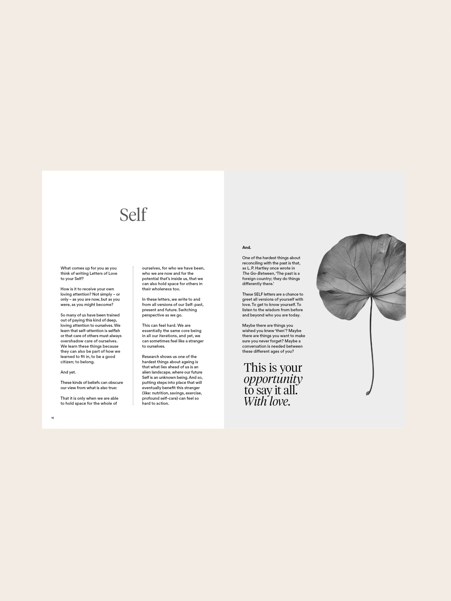 The Inner Work Project Journal - Letters of Love | Self-Discovery & Personal Growth Notebook | Perfect for Therapy, Mindfulness & Healing Practices
