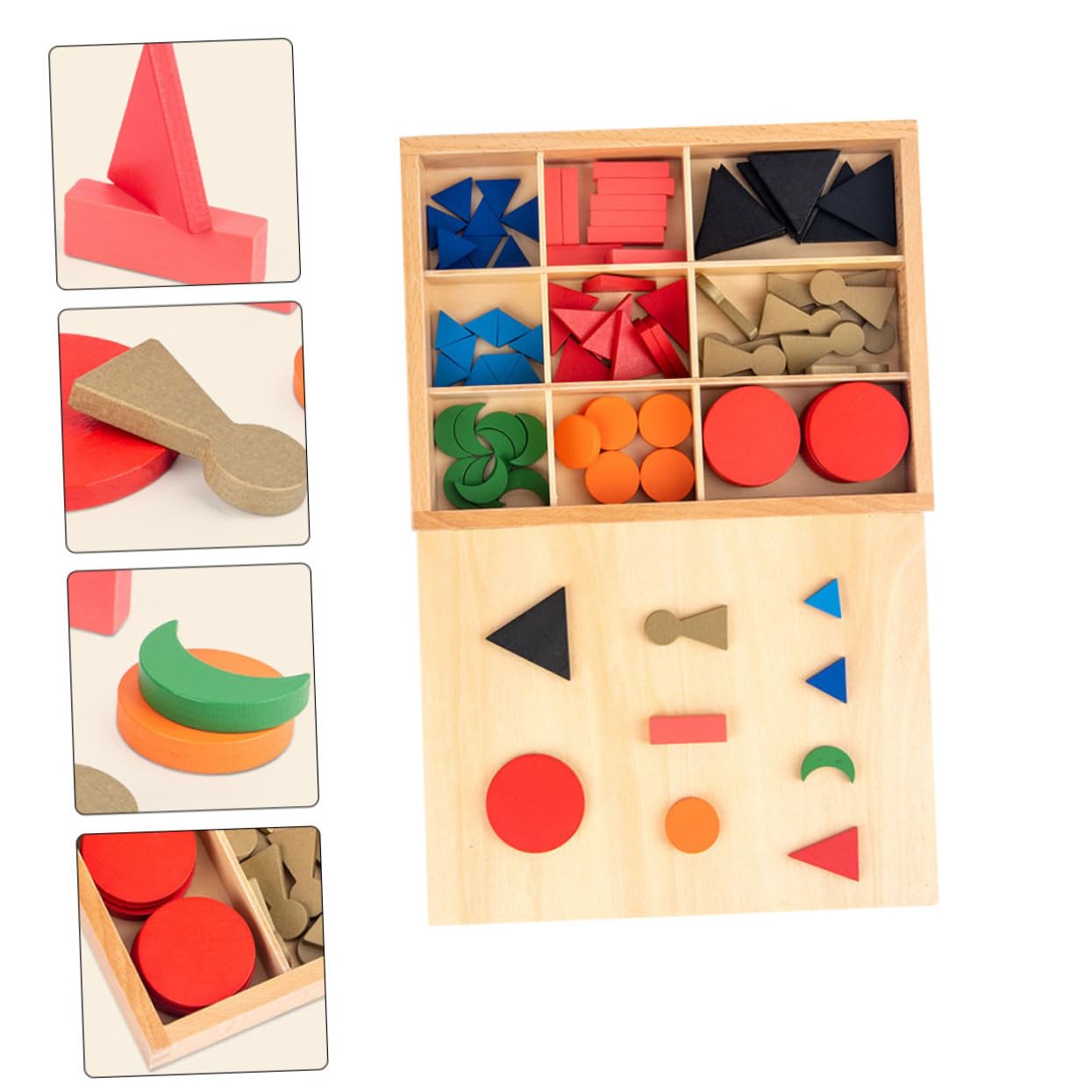 HAPINARY Montessori Wooden Puzzle Toy - Educational Grammar Symbols & Shapes Learning Aid for Kids | Cognitive Development, Homeschooling & Classroom Activities