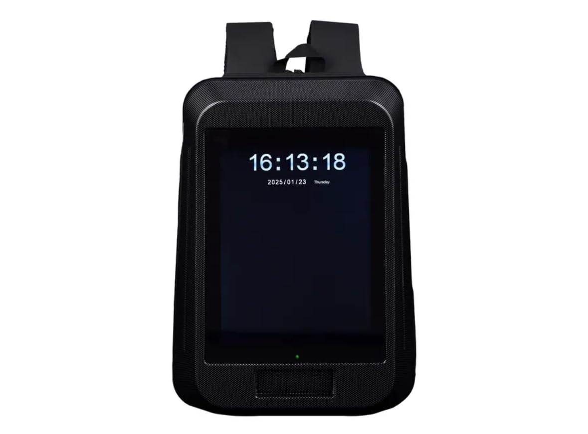13.3 Inch LCD Backpack with Built-in Screen & Speaker - Smart LED Display Backpack for Business Advertising - Portable Digital Multimedia Bag for Trade Shows, Events & Outdoor Promotions
