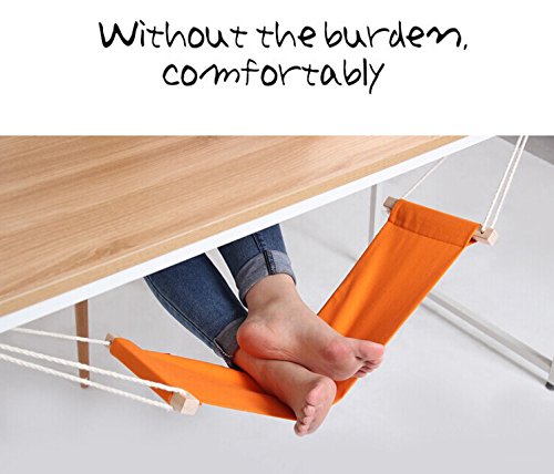 FD Canvas Foot Rest Hammock - Comfortable Under Desk Support for Work & Relaxation