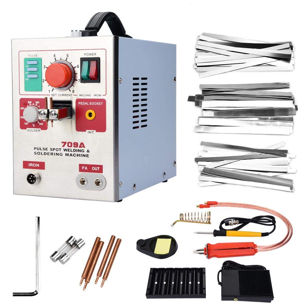 709A 3.2Kw Lithium Battery Spot Welder - DIY 18650 Battery Welding Machine with Soldering Pen (US Plug) | Perfect for Battery Pack Assembly, RC Models, and Electronics Repair Projects