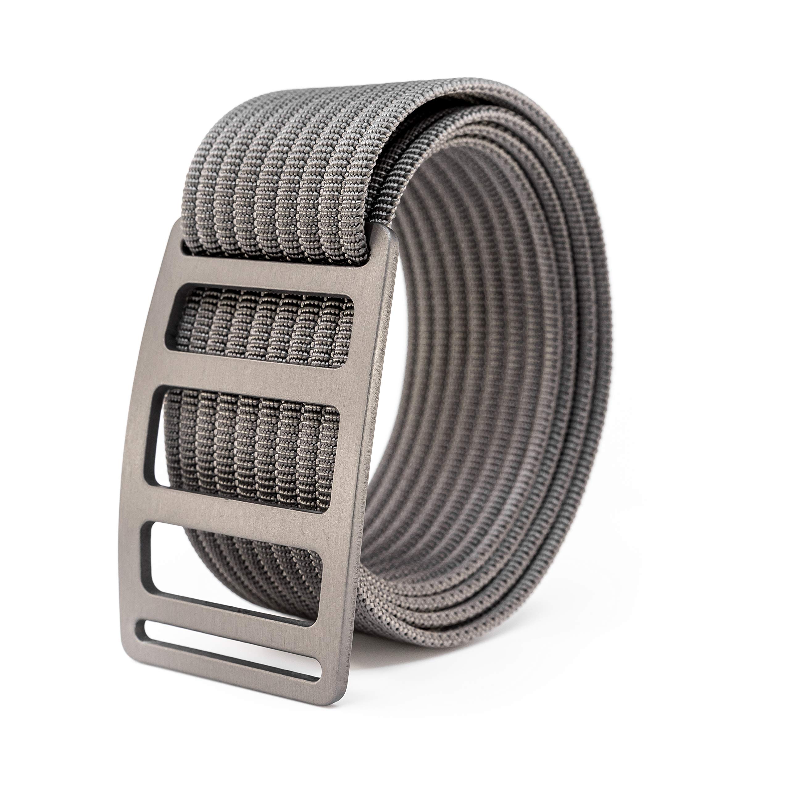 GRIP6 Ultralight Vert Belt: Durable No-Hole Nylon Tactical Belt for Men & Women with T6061 Aluminum Buckle – Perfect for Work, Golf, Casual, Outdoor, Hiking & Travel