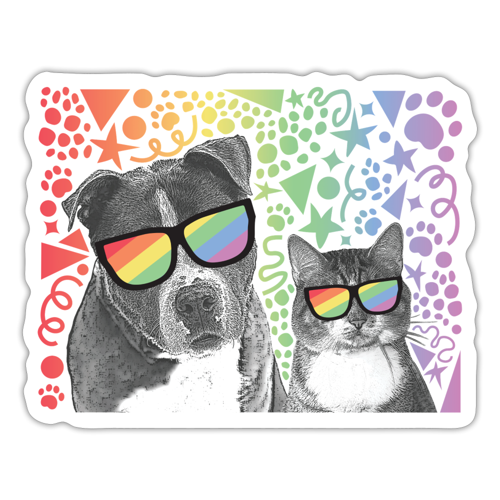 LGBTQ+ Pride Party Stickers - Colorful Rainbow Decals for Celebrations, Events & DIY Crafts - Perfect for Pride Month, Parades, Parties & Home Decor