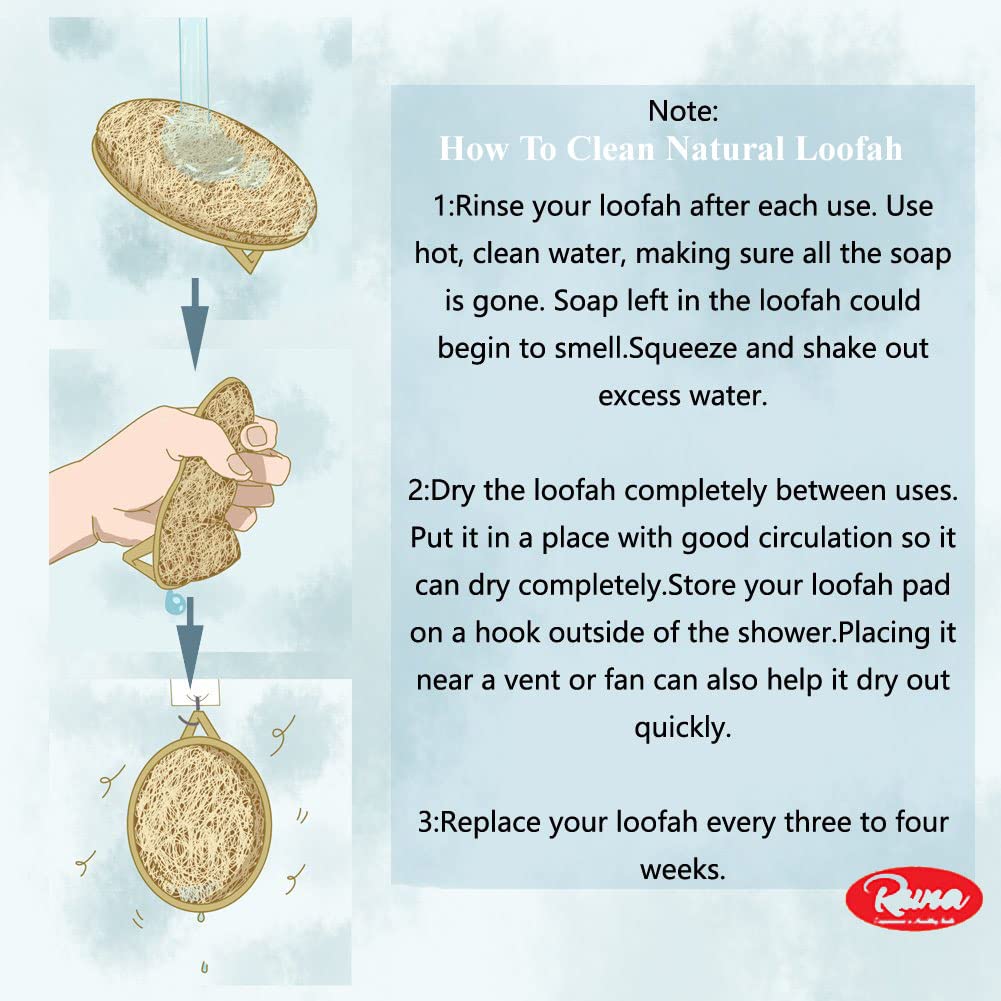 **100% Natural Organic Loofah Sponge for Bath & Body Scrub - Exfoliating Oval & Round Loofah Set of 4 for Men & Women | Perfect for Shower, Spa, and Skincare Routine**