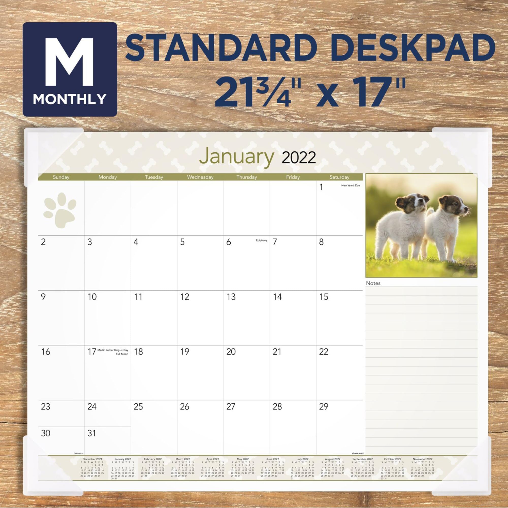 2023 AT-A-GLANCE Monthly Desk Calendar Planner - 21.75