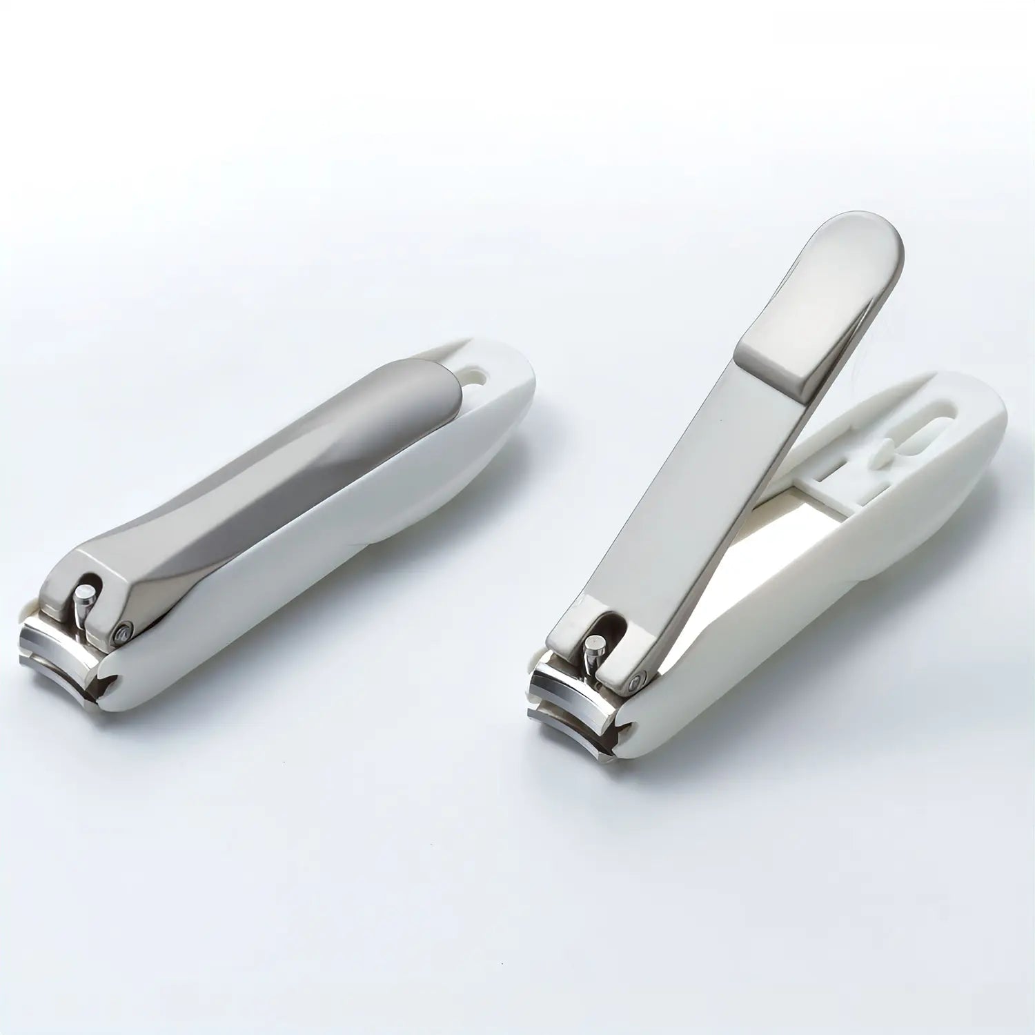 Premium Stainless Steel Nail Clippers with Catcher - Green Bell Takuminowaza Professional Grooming Tool for Home, Travel & Salon Use