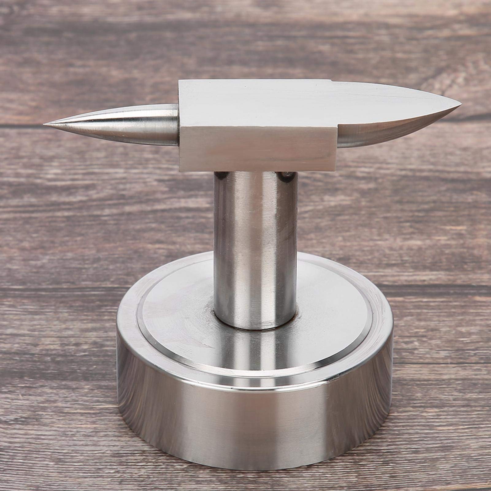 TMISHION Double Horn Anvil - Heavy Duty Metalworking & Jewelry Making Tool for Silversmiths, Blacksmiths - Wide Base Design for Stable Forming & Shaping - Perfect for DIY Crafts, Ring Making & Metal Art Projects