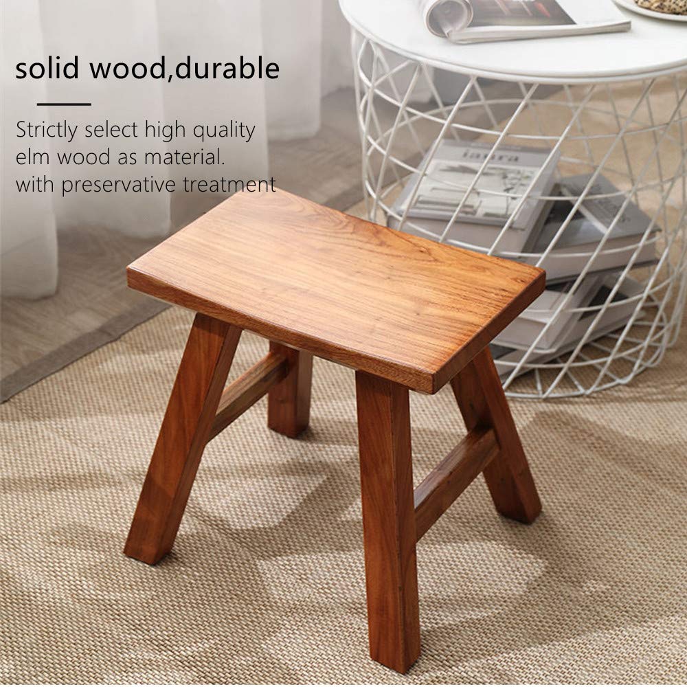 12 Inch Wooden Step Stool for Kids & Adults - Multi-Purpose Curved Top Stool for Dancing, Seating & Plant Stand - Perfect for Home, Nursery & Dance Practice
