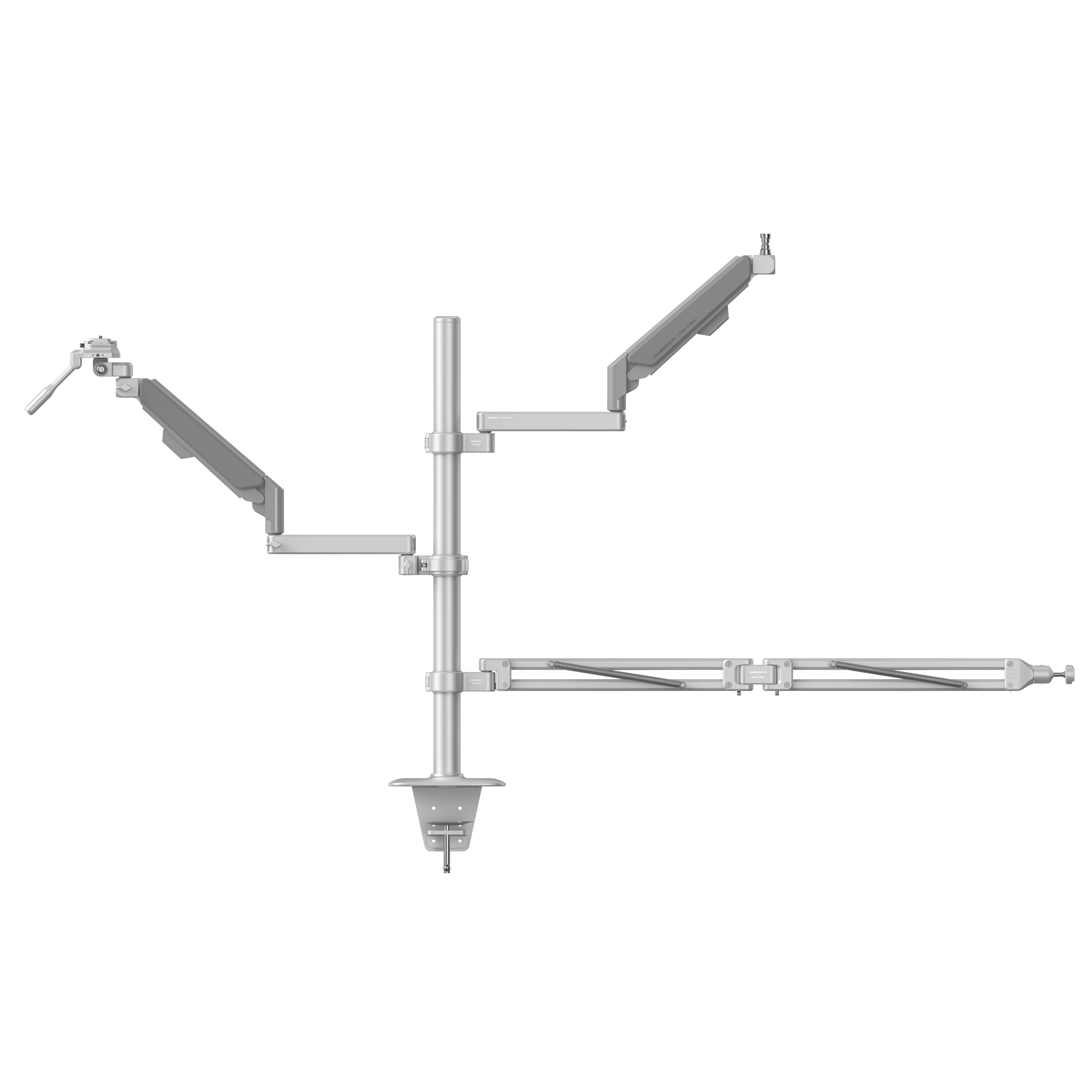 GEARTREE Standard Desk Mount Kit with 3 Adjustable Spider Arms (2815) - Perfect for Multi-Monitor Setup, Gaming & Office Workstations