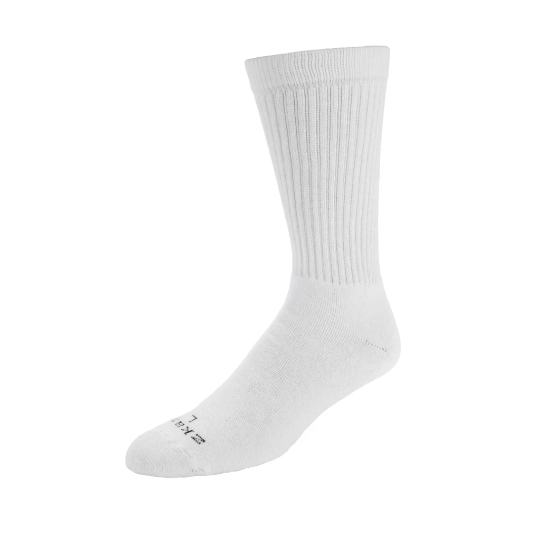 Zkano Aspire Crew Socks - Soft Comfortable Cotton White Ankle Socks for Men & Women - Perfect for Running, Hiking, and Everyday Wear