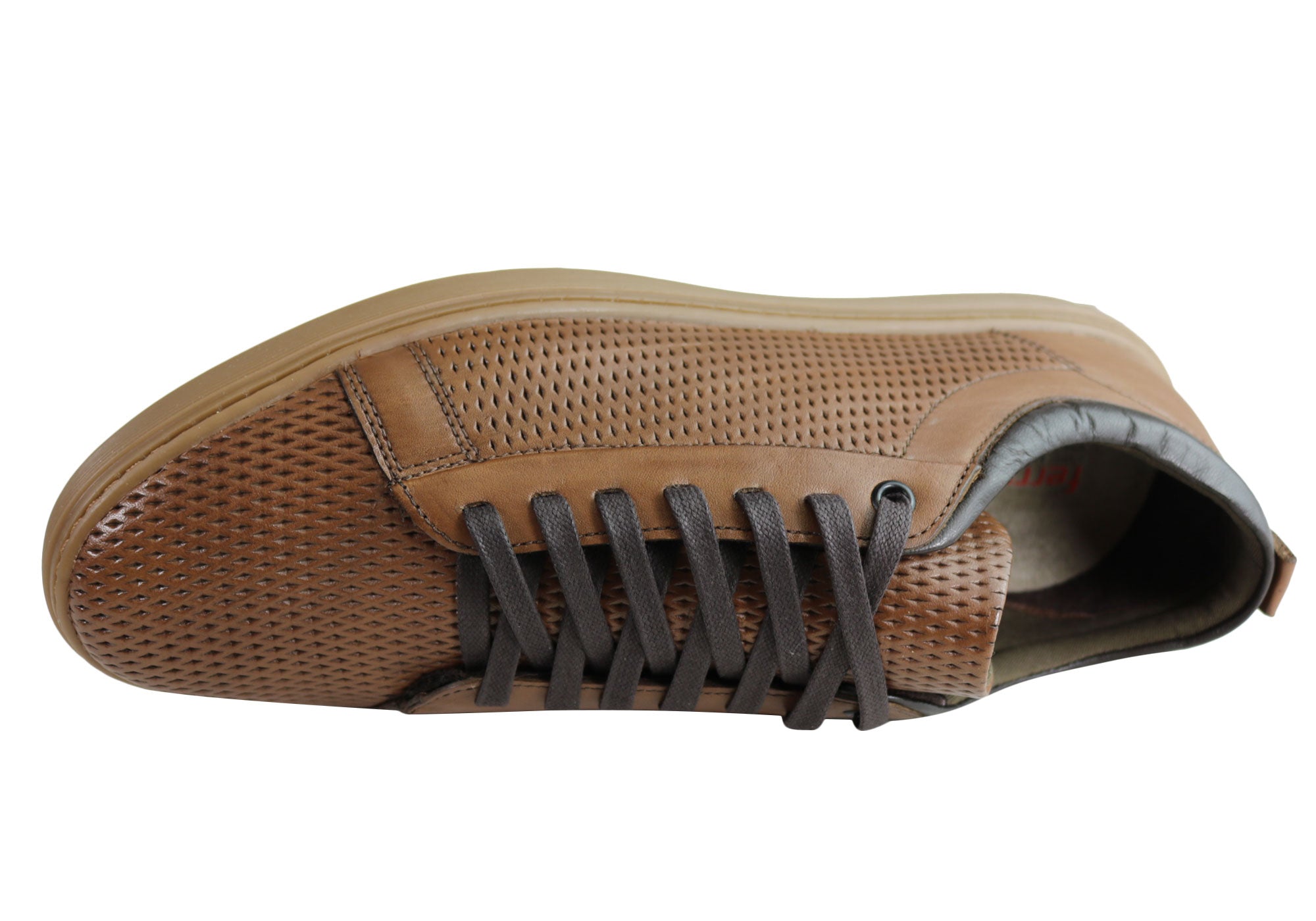 Ferricelli Finch Men's Genuine Leather Lace-Up Casual Shoes - Handcrafted in Brazil - Perfect for Office, Dating & Everyday Wear