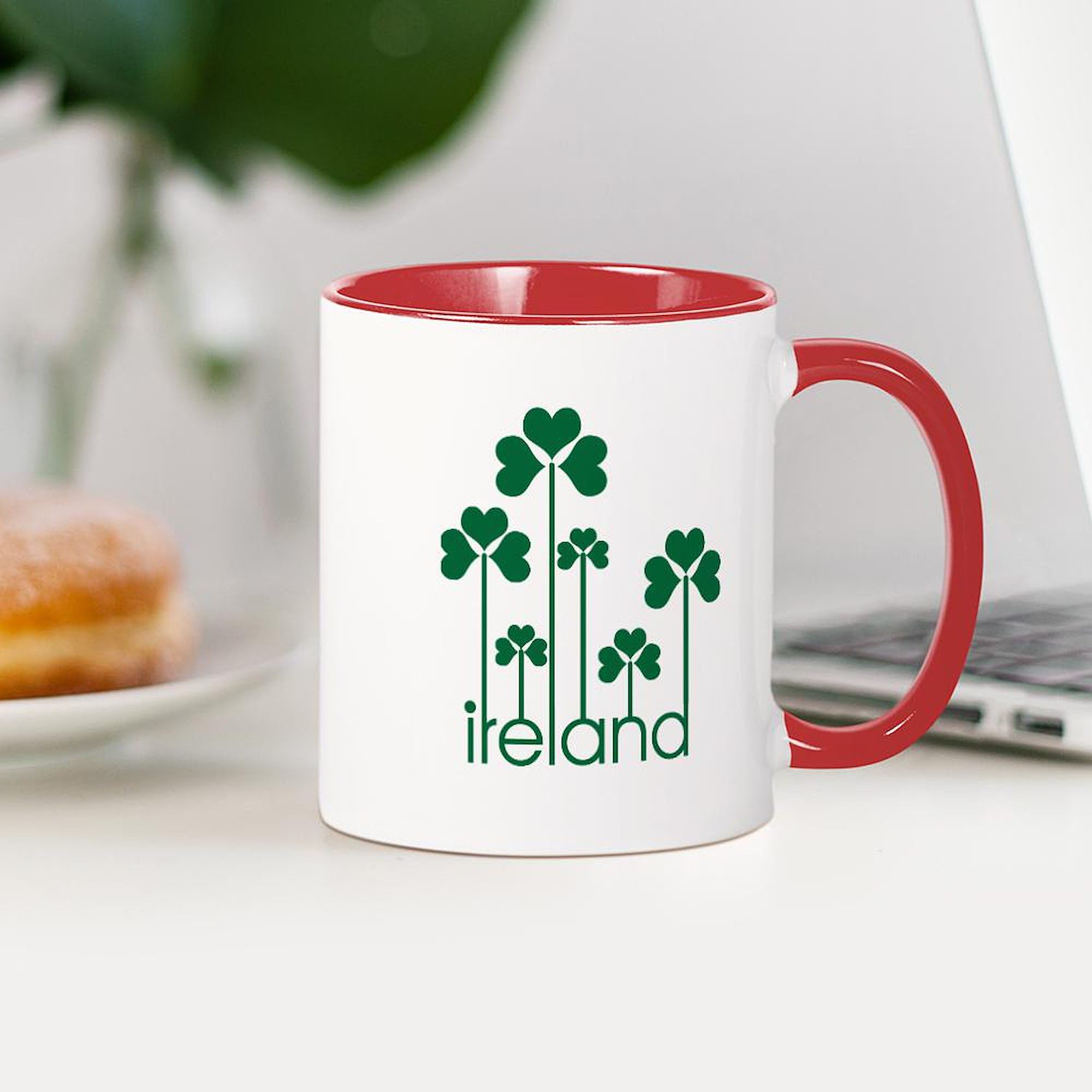 Premium 11 oz (325 ml) Ceramic Coffee Mug - Ireland Themed Design for Tea & Hot Drinks | Perfect for Home, Office & Gifts