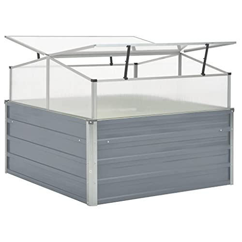 Small Galvanized Steel Greenhouse for Plants, Flowers & Vegetables - Compact Garden Greenhouse with Simple Design - Perfect for Indoor & Outdoor Gardening, Backyard Planting & Urban Farming