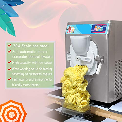 Kolice ETL Certified Commercial Countertop Gelato & Hard Ice Cream Machine | Italian Water Ice & Sorbetto Maker | 110V for Restaurants, Ice Cream Shops, Cafés & Dessert Businesses | Perfect for Gelato Production, Frozen Treats & Artisan Desserts