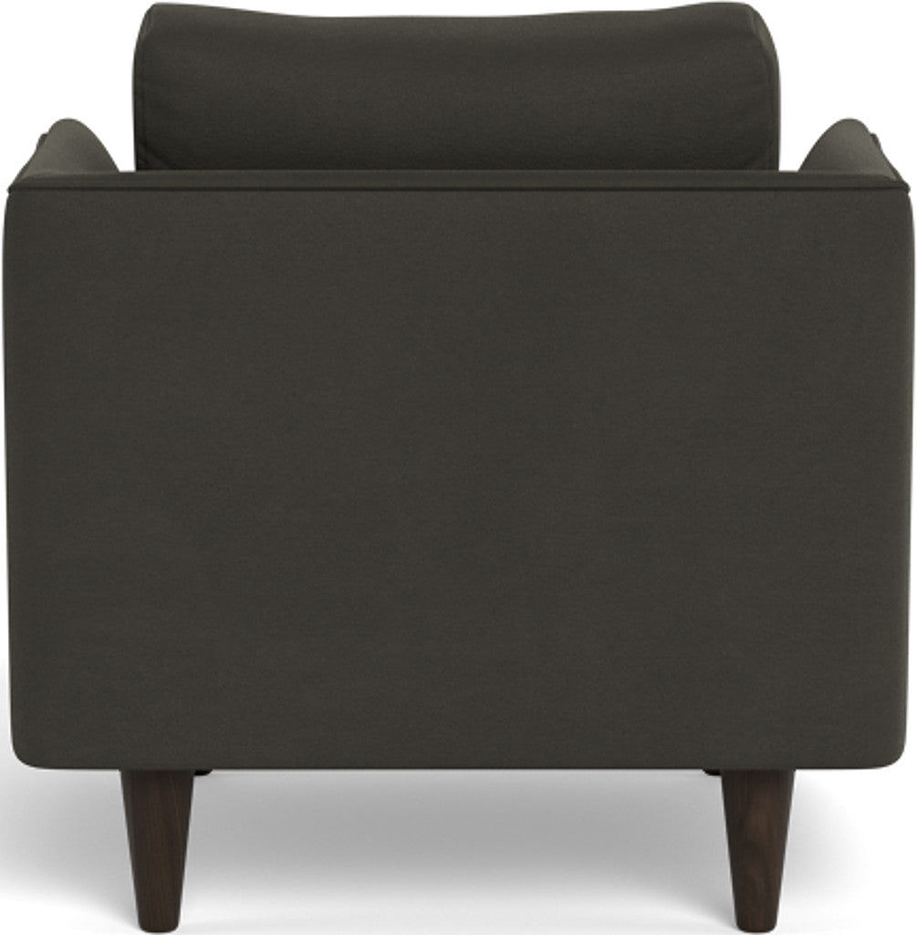 Rainey 35 Armchair - Modern Accent Chair for Living Room, Bedroom & Office - Comfortable Upholstered Lounge Chair with Wooden Legs - Perfect for Reading, Relaxing & Home Decor
