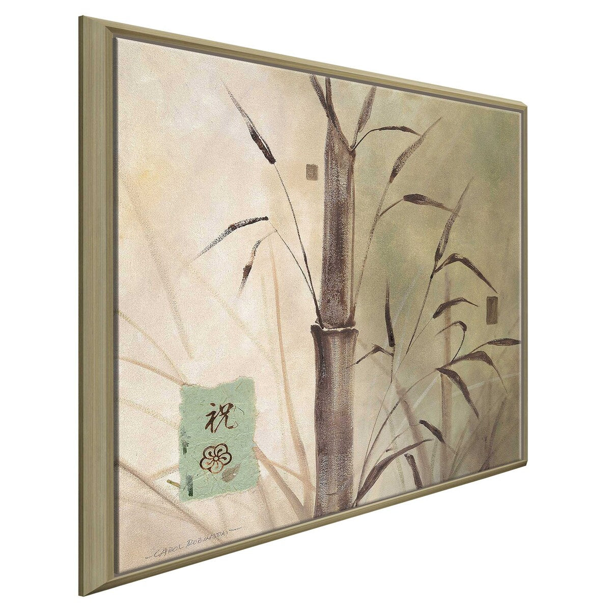 Bamboo Sanctuary Floating Canvas Print - Nature Inspired Wall Art for Living Room, Bedroom & Office Decor