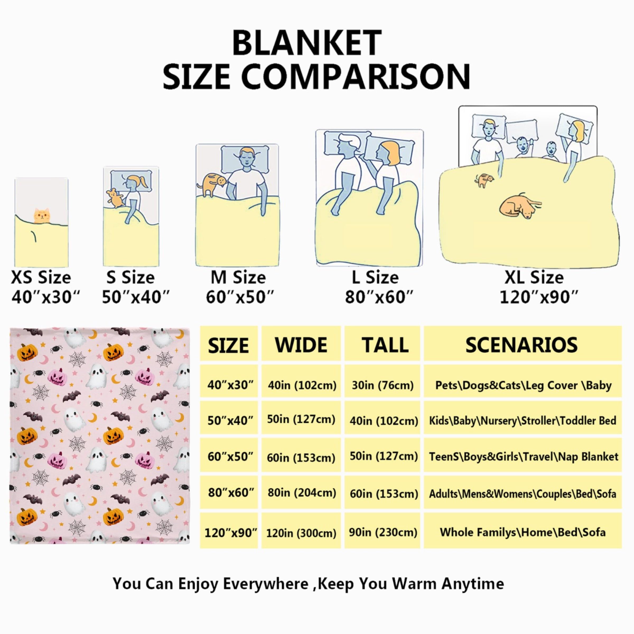Halloween Ghost Pumpkin Blanket - 30