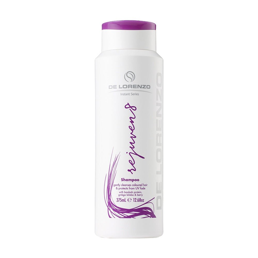 De Lorenzo Instant Rejuven8 Shampoo 375ml - Hydrating & Repairing Hair Treatment for Damaged Hair - Perfect for Daily Use & Salon-Quality Results at Home