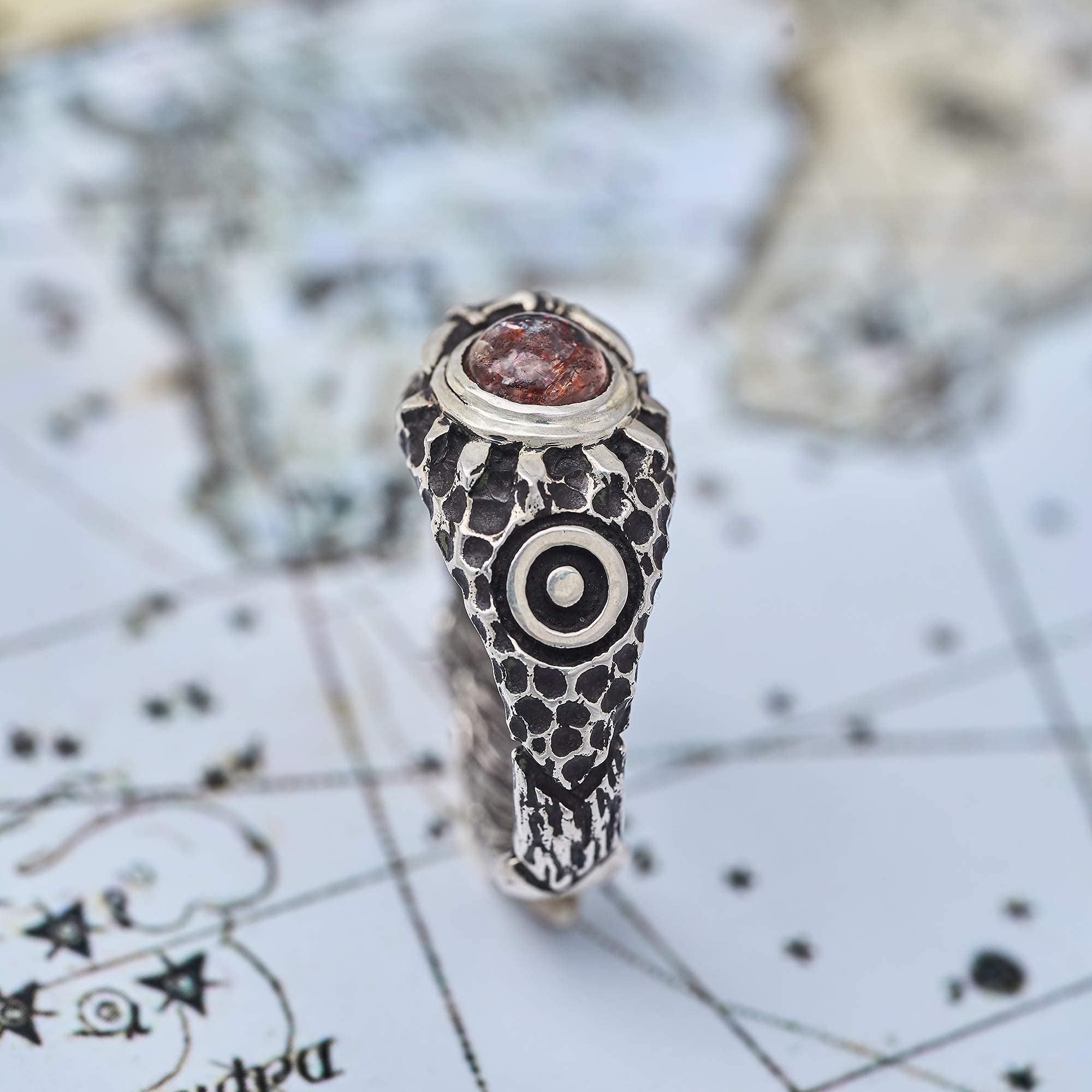 Sunstone Engagement Ring 