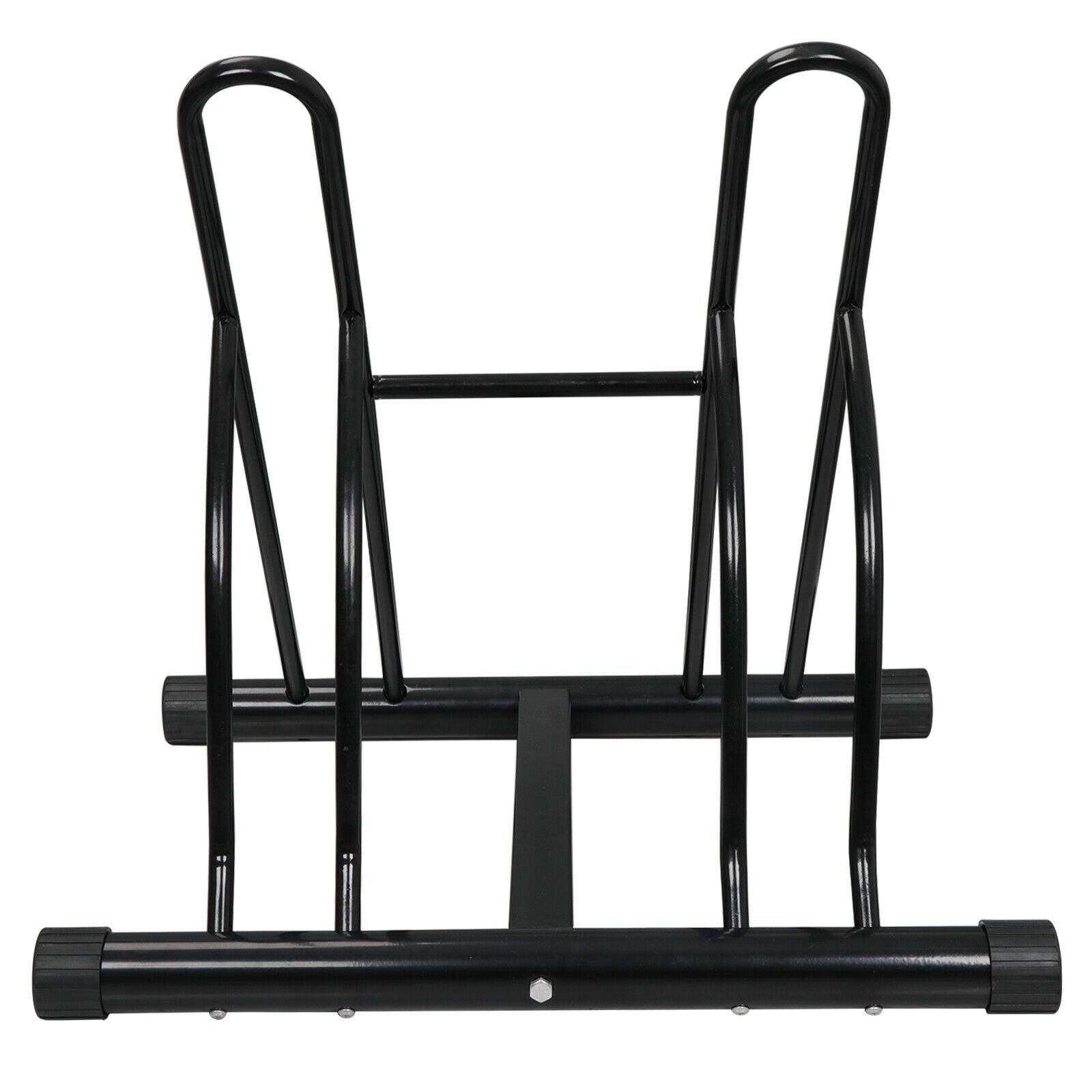 NADA Large Bike Floor Storage Rack - Heavy Duty Bicycle Stand Holder for Indoor/Outdoor Use - Perfect for Garage, School, or Home Organization