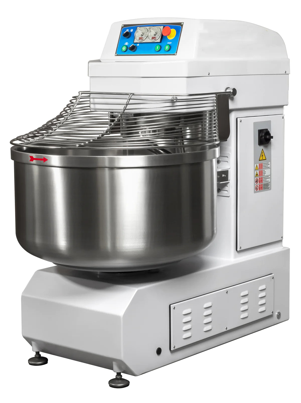 AMFTO Spiral Mixer - Variable Speed 177 lb Dough Capacity, 220V/60Hz/3PH MSP80JET/TR - Perfect for Bakeries, Pizzerias & Commercial Kitchens
