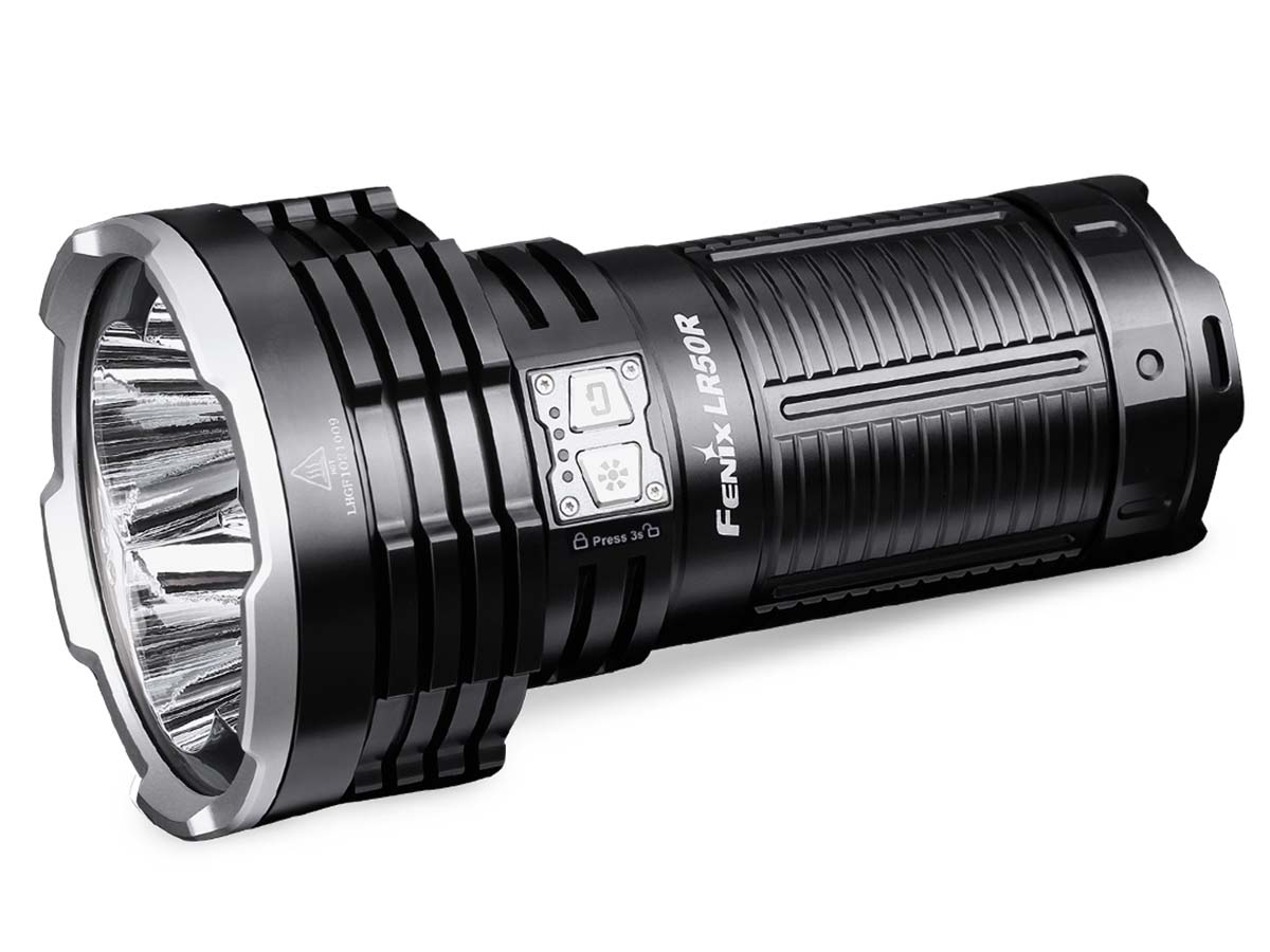 Fenix LR50R Rechargeable Flashlight - 12000 Lumen Ultra Bright LED Spotlight for Camping, Hiking, Emergency & Outdoor Adventures
