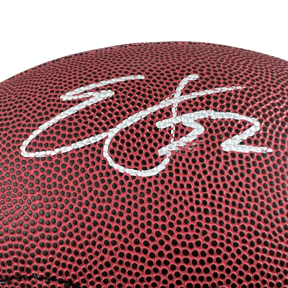 Edgerrin James Signed 2022 NFL Draft Football - Indianapolis Colts Autograph with JSA COA - Perfect for Sports Memorabilia Collectors and Colts Fans Display