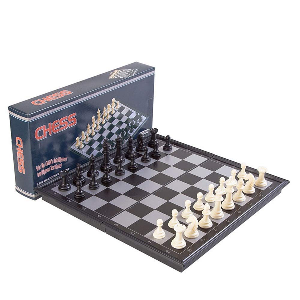 JHSHENGSHI Magnetic Travel Chess Set - 3-in-1 Portable Board Game with Chess, Checkers & Backgammon for Adults & Kids | Perfect for Travel, Camping, Family Game Nights & Educational Play