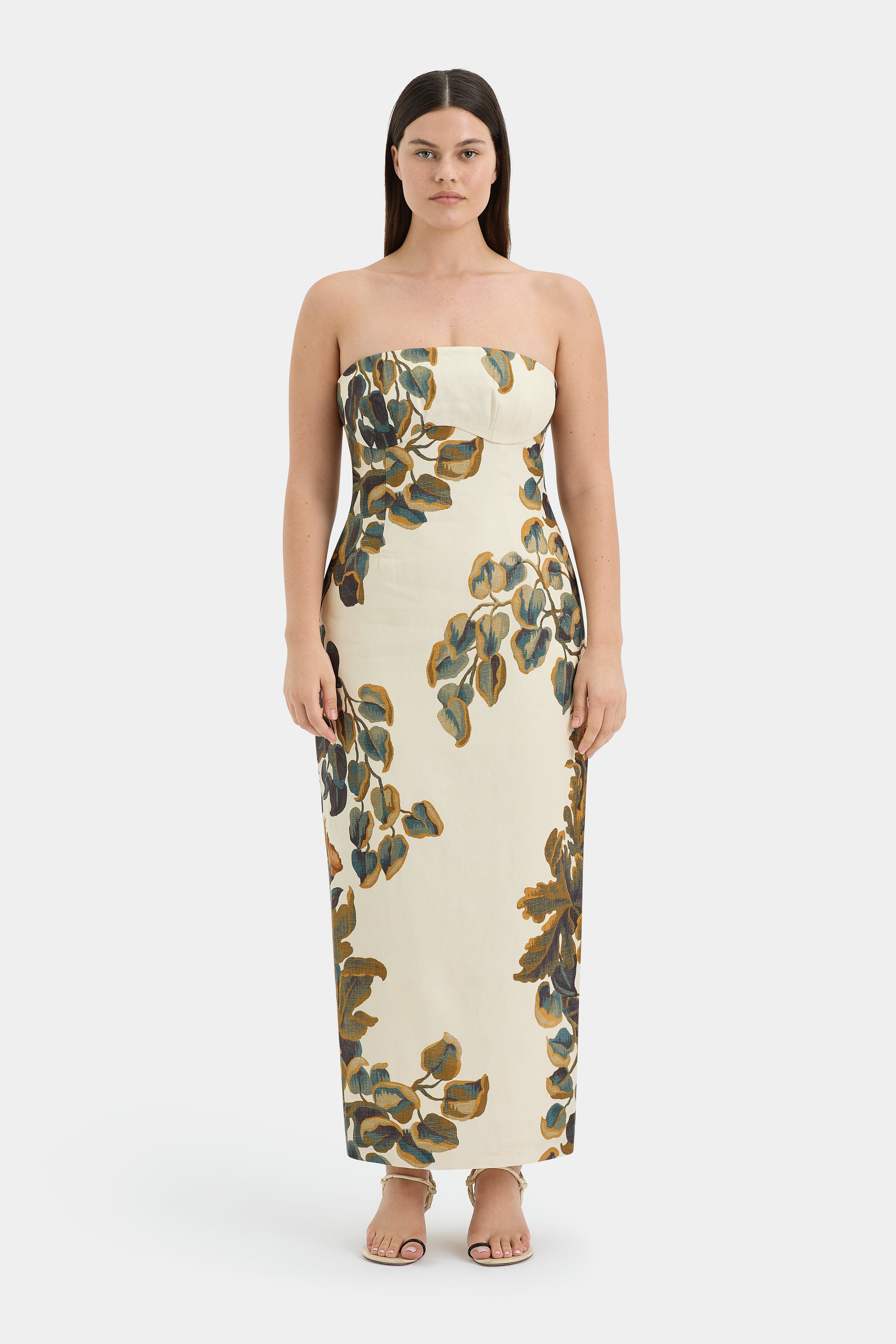 Evalita Elegant Column Dress for Women - Flattering A-Line Maxi Dress for Weddings, Parties & Special Occasions