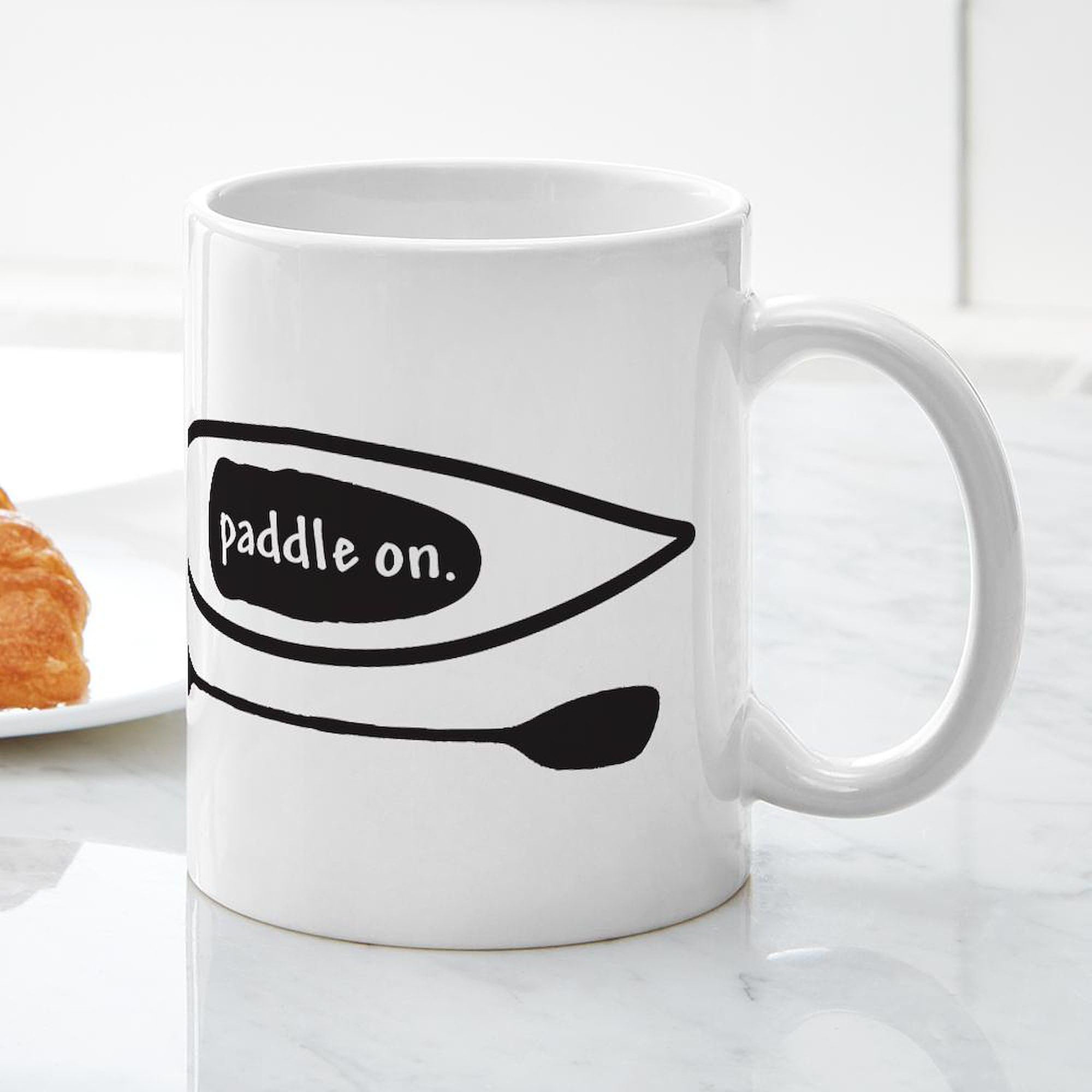 Paddle On Kayak Ceramic Coffee Mug - 11 oz (325 ml) by CafePress - Perfect for Kayaking, Camping & Outdoor Adventures