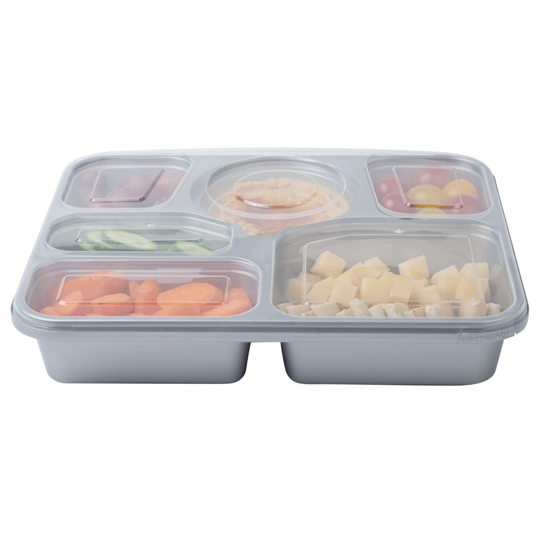 Restaurantware Futura 50.7oz Meal Prep Containers with Lids - 100 Pack Tamper-Evident Microwavable Disposable Plastic Food Storage Containers for Takeout, Lunches & Meal Prepping - BPA-Free, Leak-Proof (Ideal for Restaurants, Catering & Home Meal Prep)