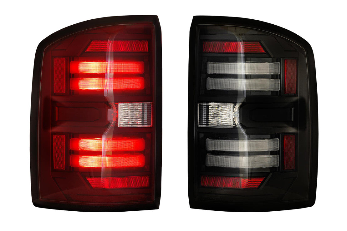 Morimoto XB LED Tail Lights for GMC Sierra (2014-2018) - Smoked Lens, High Performance, Plug & Play Installation - Perfect for Off-Roading & Night Driving