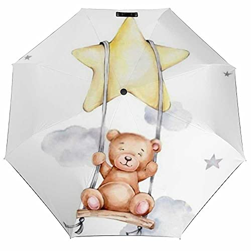 Cute Bear Star Watercolor