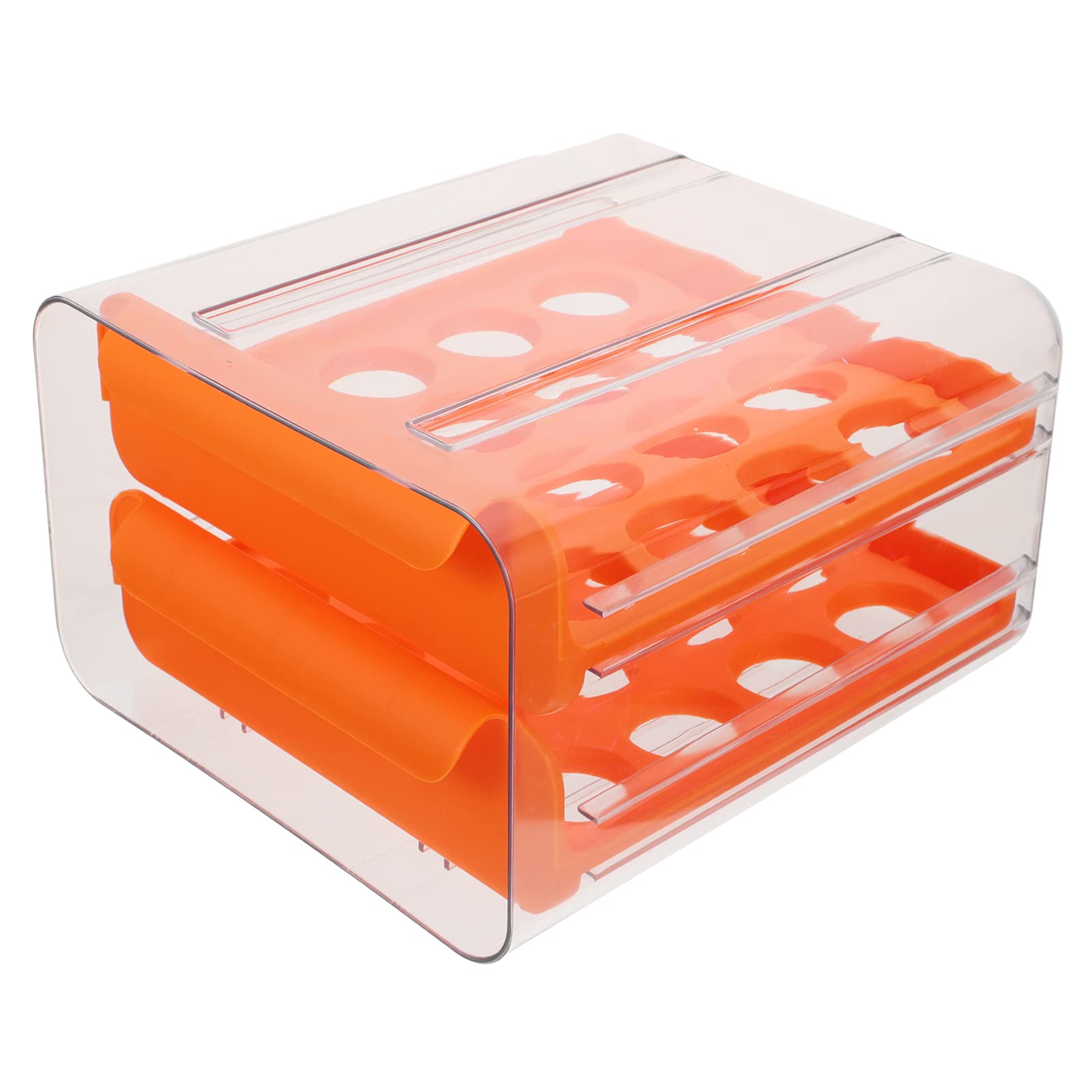 Egg Storage Container - 12 Slot Egg Holder for Refrigerator, Durable Plastic Egg Organizer Tray with Lid, Perfect for Kitchen, Camping, and Picnic Use