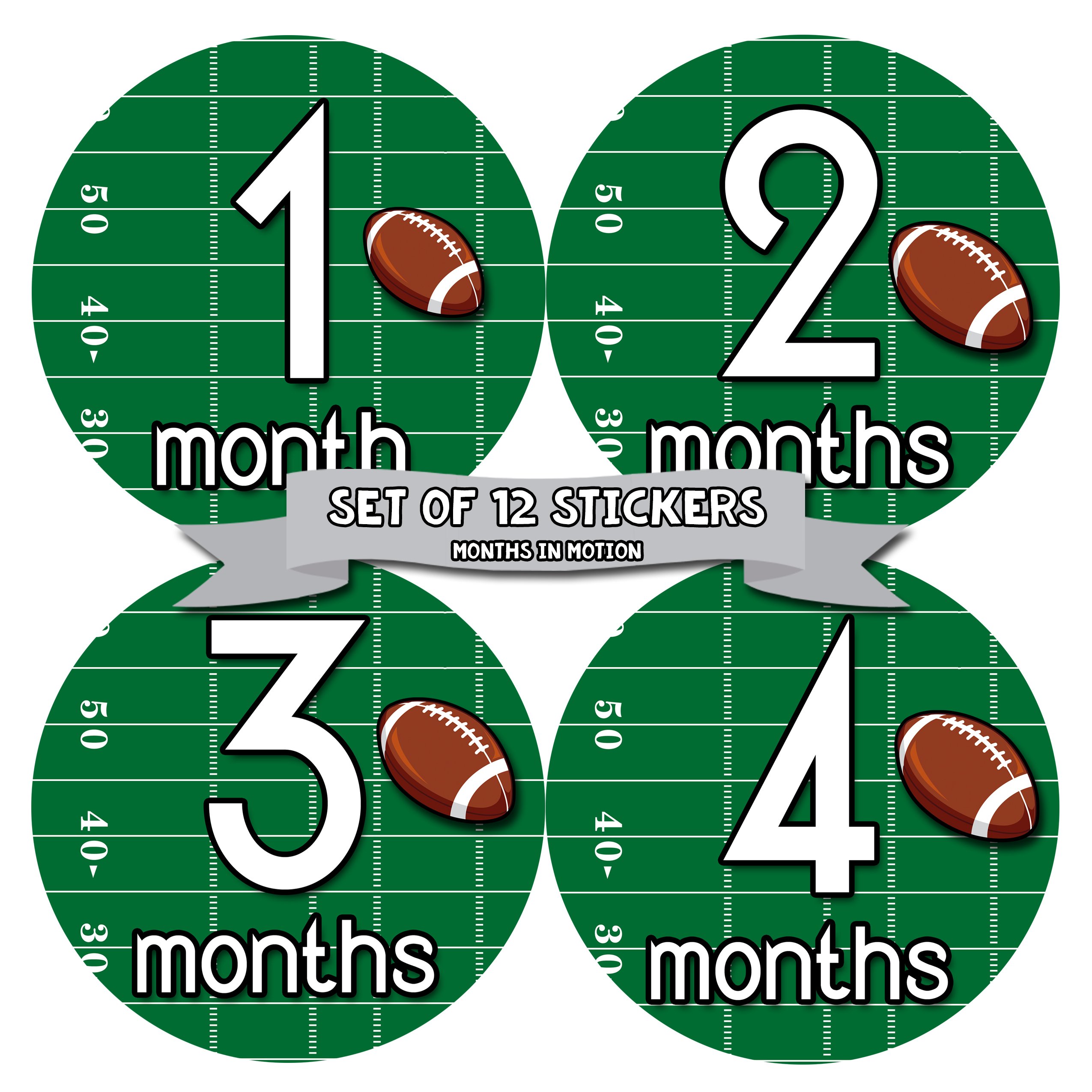 Baby Monthly Milestone Stickers for Newborn Boys - Adhesive Photo Props for First Year Growth Tracking - Perfect for Baby Photo Shoots, Scrapbooking & Memory Keepsakes