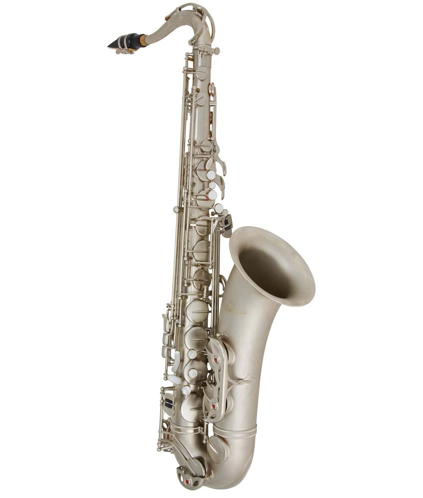 Antigua Winds TS4240 PowerBell Bb Pro Tenor Saxophone in Classic Nickel Finish - Perfect for Jazz, Concert & Studio Performances