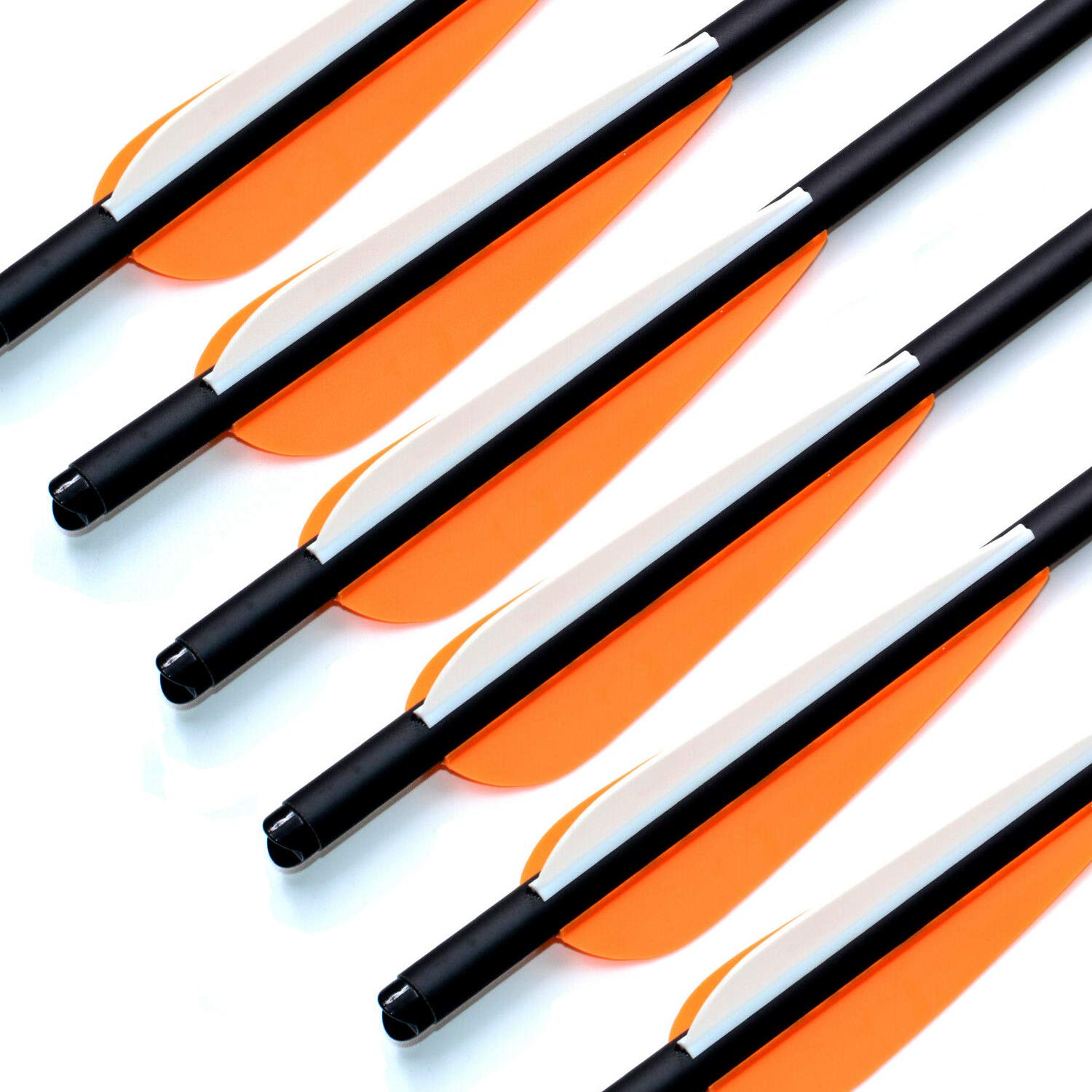 Carbon Crossbow Bolts 12 Pack with Broadheads - Hunting Arrows for Archery & Target Practice