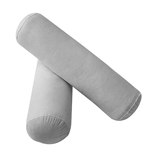 Prolinemax Style3 6-Piece Twin-XL Size Mattress Bolster Back Rest Pillows Set - Polyester Fiberfill Insert Only | Perfect for Bed Reading, Lounge Relaxation & Back Support