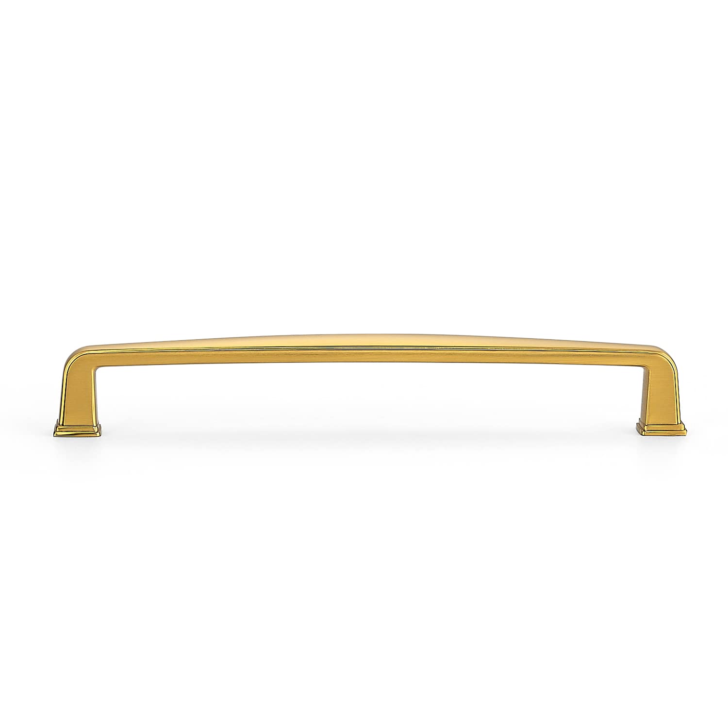 10 Pack Brushed Brass Cabinet Handles - 6-1/4