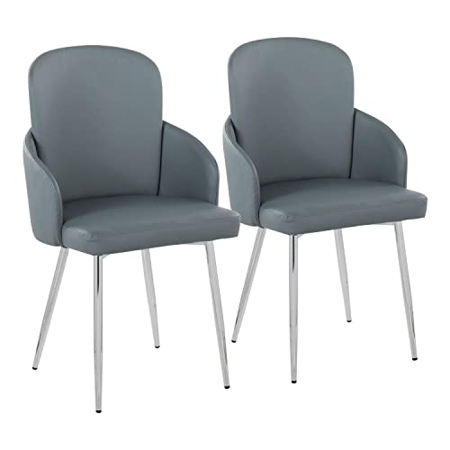 Grey Faux Leather