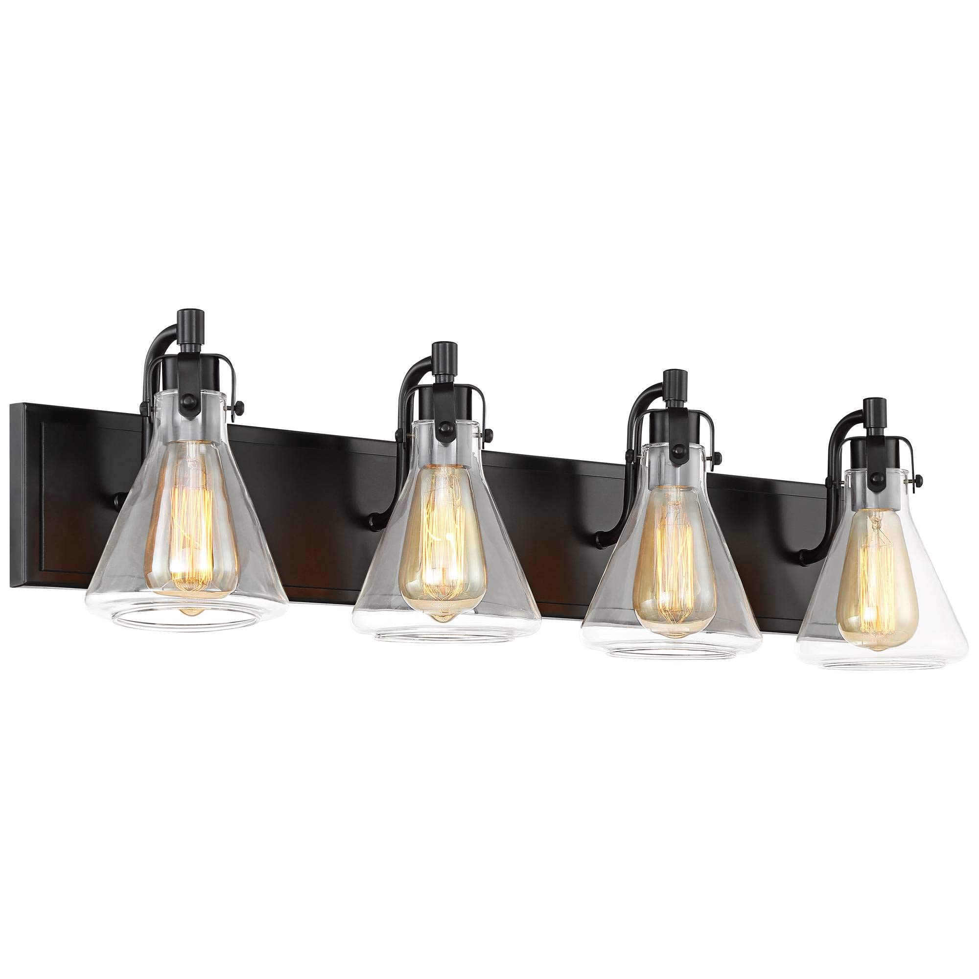 Possini Euro Cindy Farmhouse Industrial Rustic Wall Light - Bronze Brown Metal Hardwired 33